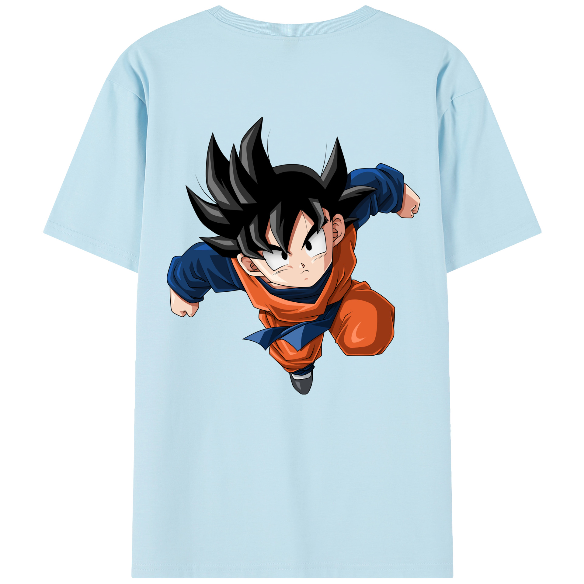 （画像用） ドラゴンボール 孫悟空（そん ごくう）Son Goku カカロット DRAGON BALL Kakarotto 綿100％半袖Tシャツ（背面プリント）